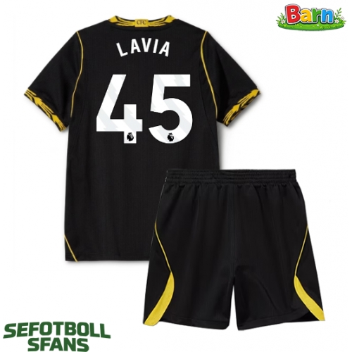 Chelsea Romeo Lavia #45 Bortaställ Barn 2026-27 Kortärmad (+ Korta byxor)